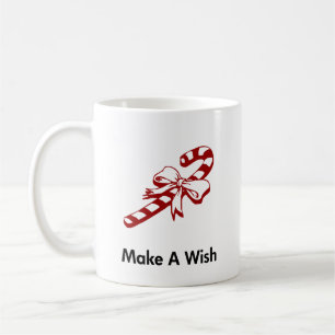 Candy Cane Make A Wish Coffee Mug