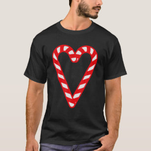 Candy Cane Merry and Bright Red and White Candy Co T-Shirt