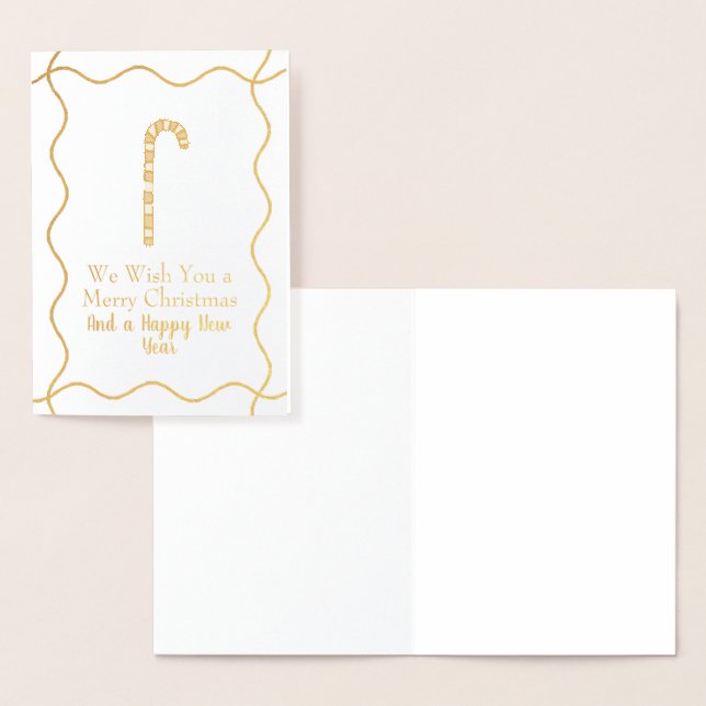Candy Cane Merry & Bright Foil Card (Display)