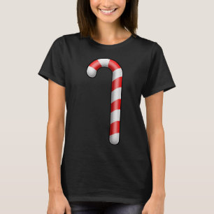Candy Cane Merry Christmas Lights Cute Santa Hat P T-Shirt