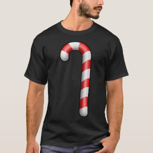 Candy Cane Merry Christmas Lights Cute Santa Hat P T-Shirt