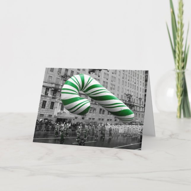 Candy Cane on Parade Holiday Card (Front)