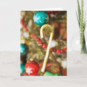 Candy Cane on Tree Cards and Stickers