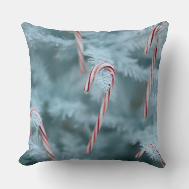 Candy Cane on Tree Cushion (Front)