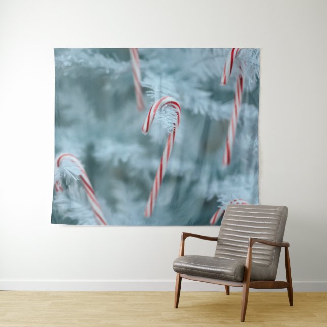 Candy Cane on Tree Tapestry (In Situ (Horizontal))