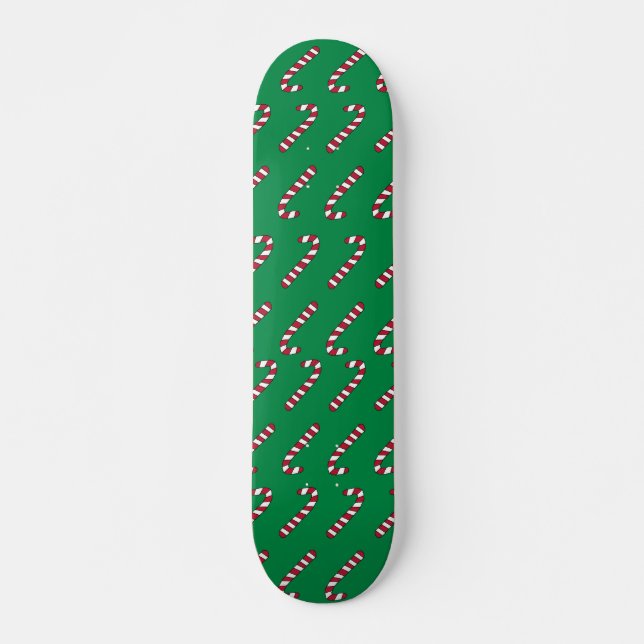 Candy Cane Pattern skateboard (Front)