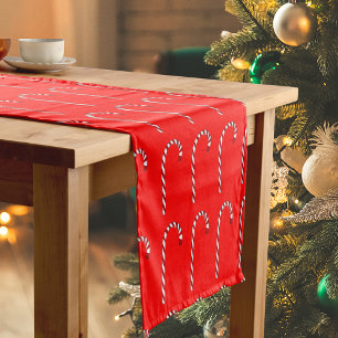 Candy Cane Pattern Table Runner