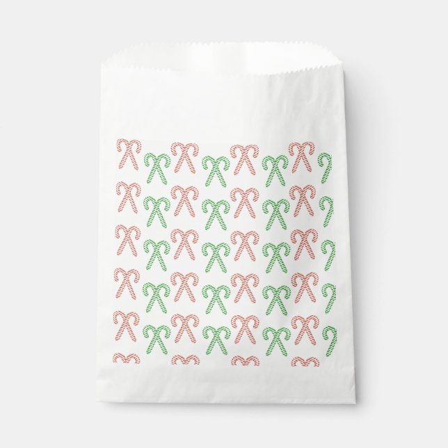 Candy cane/peppermint  favour bags (Front)