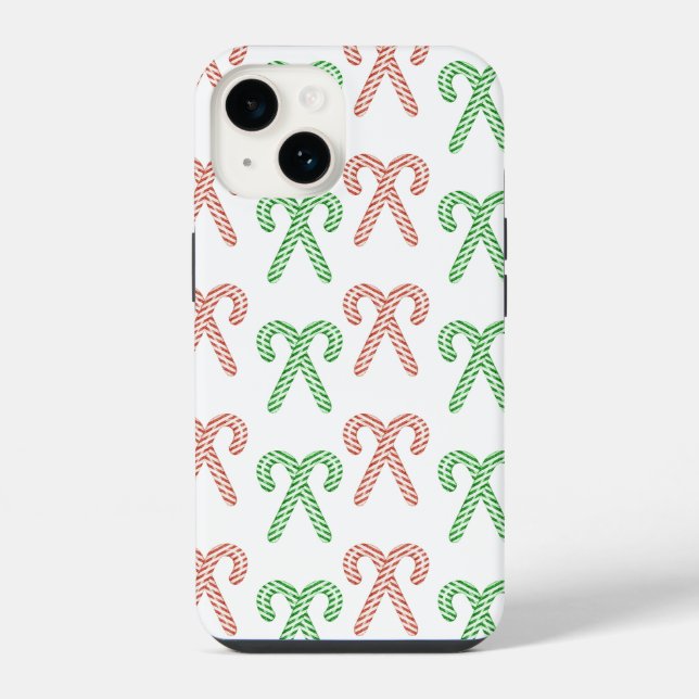 Candy cane/peppermint iPhone case (Back)