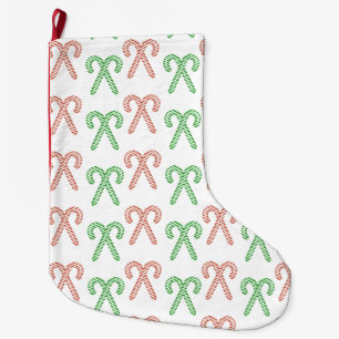 Candy cane/peppermint large christmas stocking