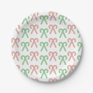 Candy cane/peppermint paper plate