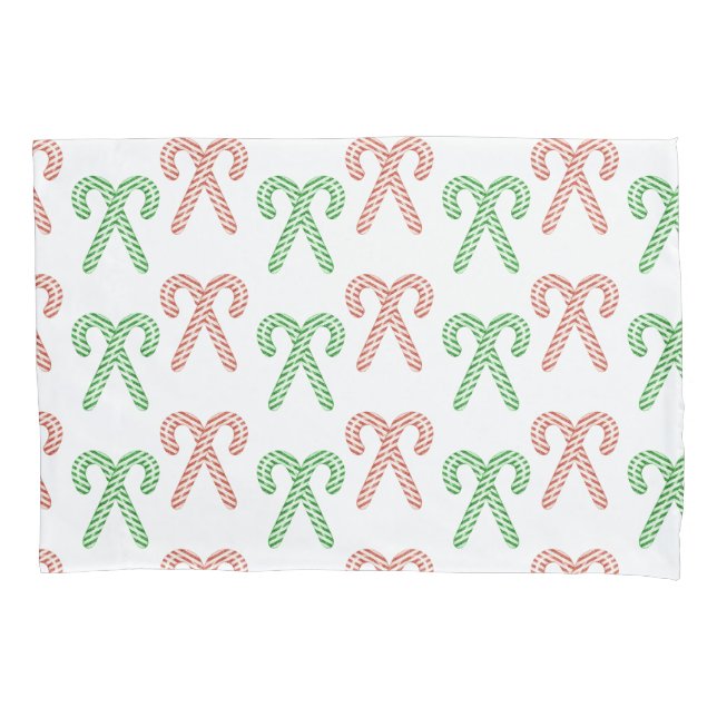 Candy cane/peppermint pillowcase (Front)