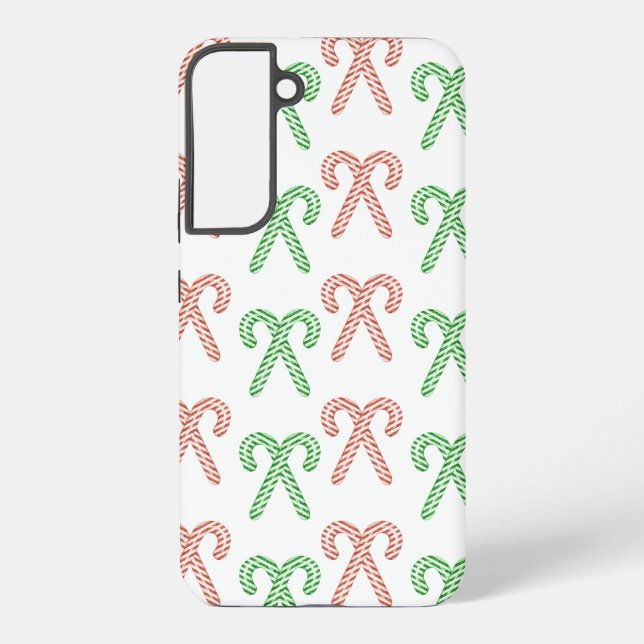 Candy cane/peppermint samsung galaxy s22+ case (Back)