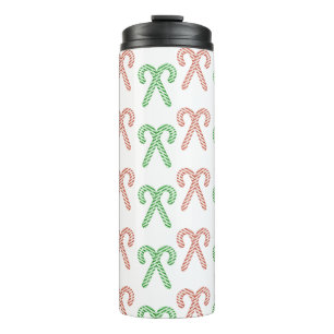 Candy cane/peppermint thermal tumbler