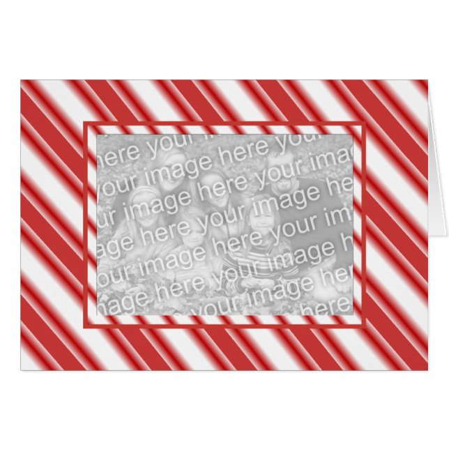 Candy Cane Photo Card (Front Horizontal)