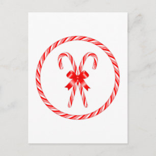 Candy Cane  Postcard