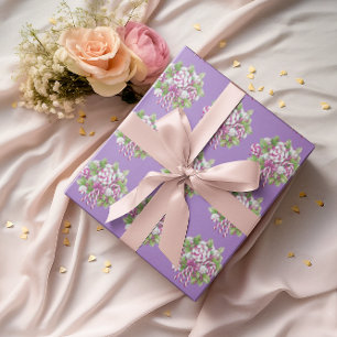 Candy Cane Purple and Pink Christmas Wrapping Paper