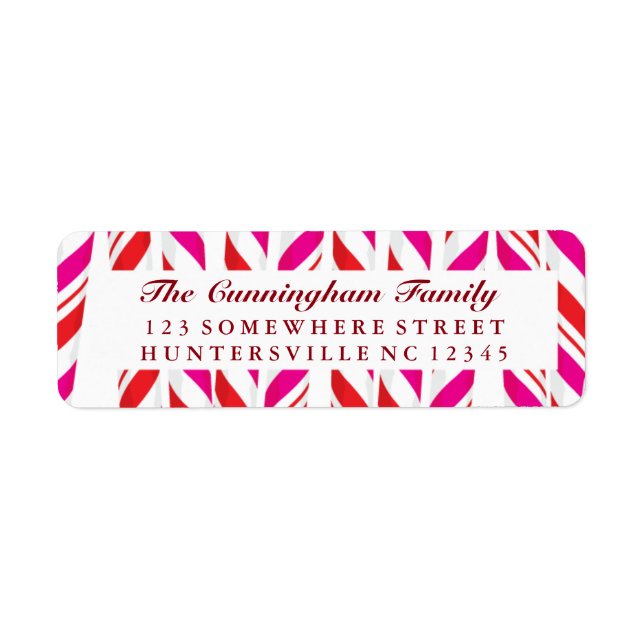 Candy Cane Red & Pink Background (Front)