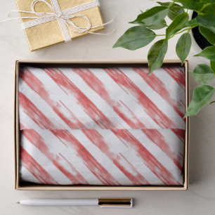 Candy Cane Red Stripes Christmas Tissue Paper
