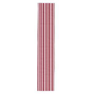 Candy Cane Red White Stripe Christmas Table Runner
