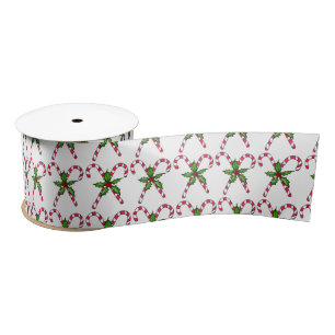 Candy Cane Ribbon Satin Ribbon