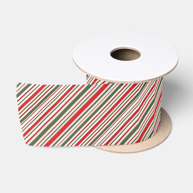 Candy Cane Ribbon Satin Ribbon (Spool)