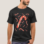 Candy Cane Santa Hat Christmas Lights Merry and Br T-Shirt<br><div class="desc">Candy Cane Santa Hat Christmas Lights Merry and Bright Xmas</div>