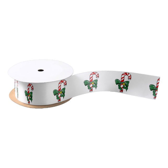 Candy Cane Satin Ribbon (Spool)