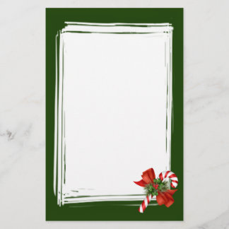 Candy Cane Stationery