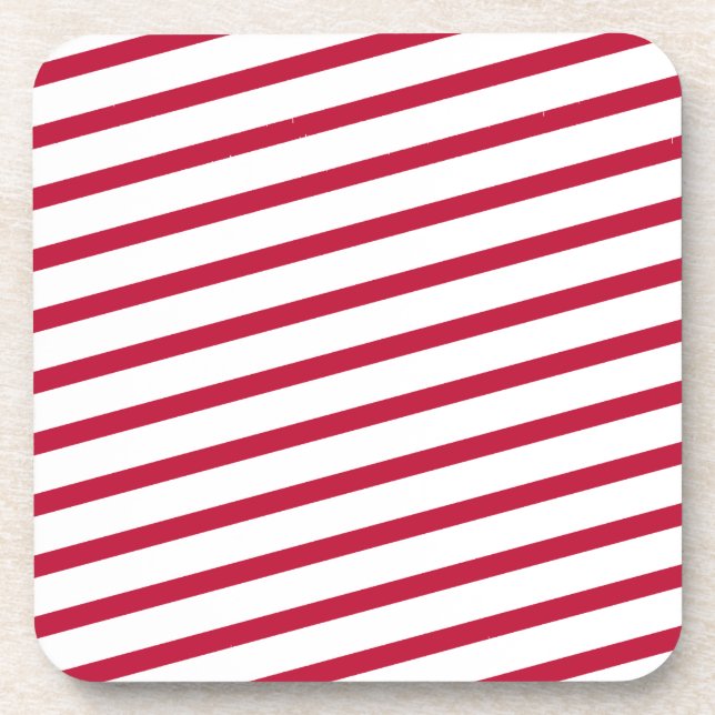 candy cane stripe coaster (Front)