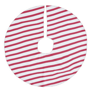 candy cane stripe faux linen tree skirt
