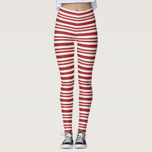 Candy Cane Stripe Leggings
