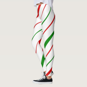 Candy Cane Stripe Leggings