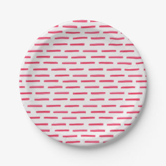 Candy Cane Stripe Paper Plate