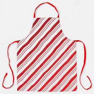 Candy Cane Striped Apron