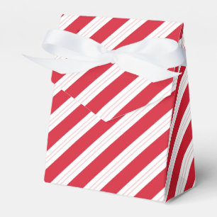 Candy Cane Striped Tent Christmas Party Favour Box