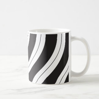 Candy Cane Stripes Black and White Coffee Mug