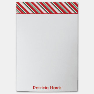 Candy Cane Stripes | Christmas Post-it Notes