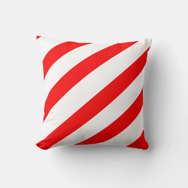Candy Cane Stripes Cushion (Front)