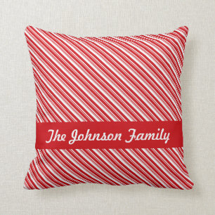 Candy Cane Stripes Cushion