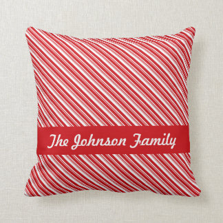 Candy Cane Stripes Cushion