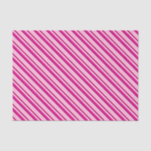 Candy Cane Stripes in Peppermint Pink  Tissue Paper