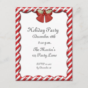 Candy Cane Stripes Invitation