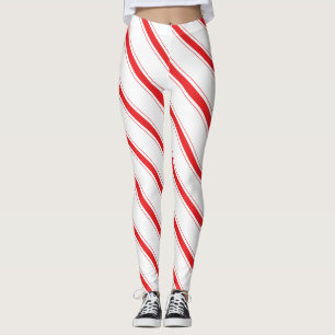 Candy Cane Stripes Leggings