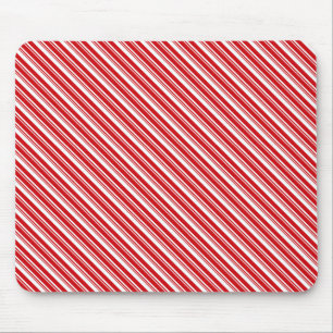 Candy Cane Stripes Mouse Mat