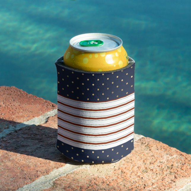 Candy Cane Stripes & Polka Dots Can Cooler (In Situ Pool)