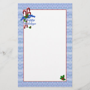 Candy Cane Surprise Christmas Stationary Stationery
