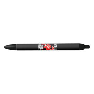 Candy Cane Sweet But Twisted Funny Christmas Black Ink Pen