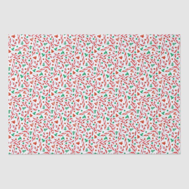 Candy Cane Sweetness Tissue Paper (Front)