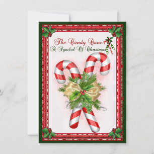 Candy Cane Symbol Of Christmas Greeting